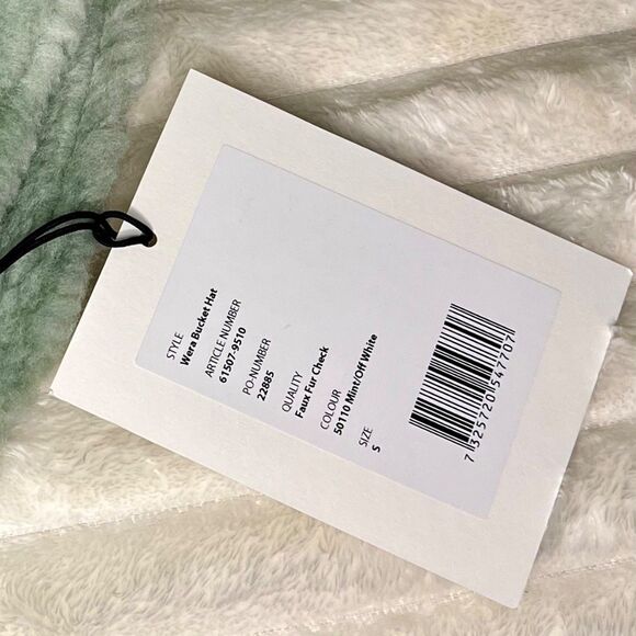 NWT Stand Studio Wera Bucket Hat in Mint/Off White - Sz Small - Picture 5 of 8